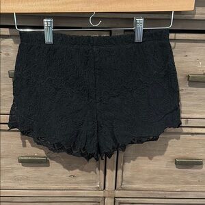 Black Lace Shorts